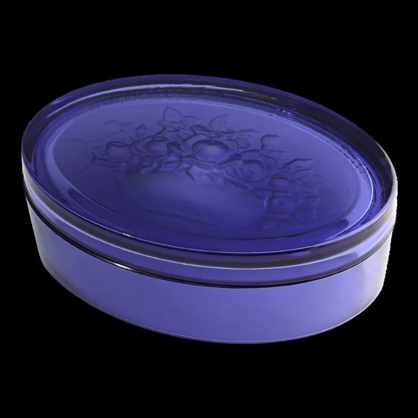 Verre bleu Val-Saint-Lambert Vide-Poche, Belgique vers 1900