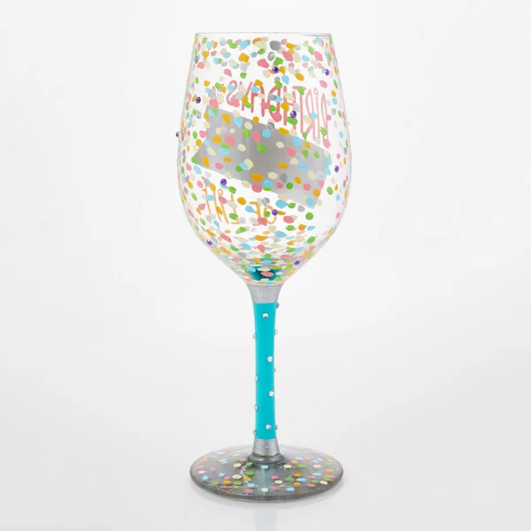 Verre à vin Birthday Confetti - Lolita