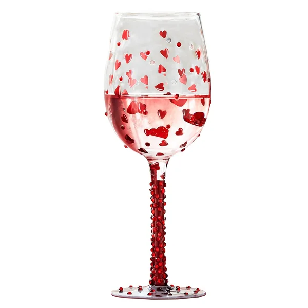 Verre à vin Cœur rouge - Lolita
