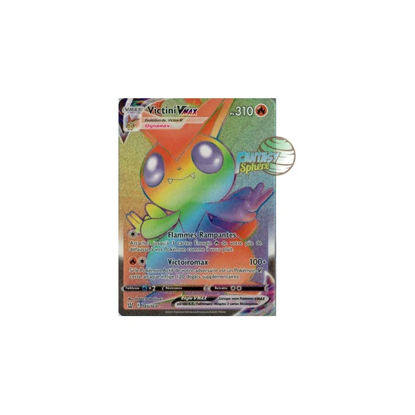 Victini VMAX - Secret Rare 165/163 - Epee et Bouclier Style de Combat