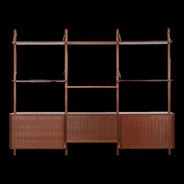 Étagère en teck, design danois, années 1960, designer : Poul Cadovius
